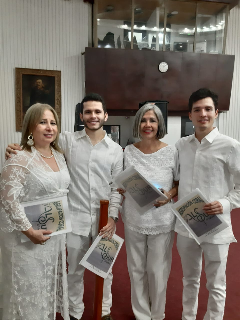 Martha Trujillo, Orlando José Trujillo, Clara Sofía Díaz y Ricardo Andrés Trujillo.